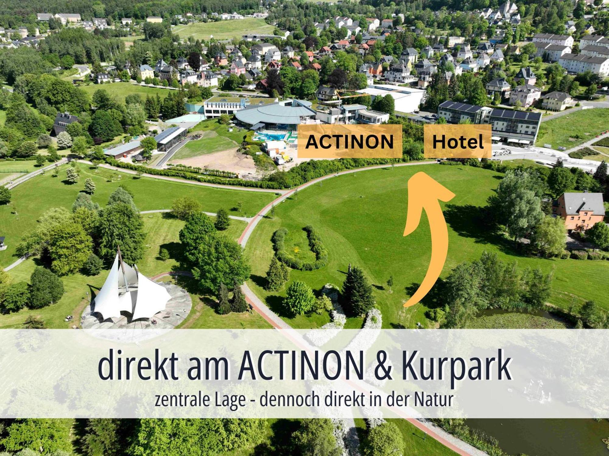 Hotel Am Kurhaus Mit Erstem Ayurveda Center Sachsens - Direkt Am Gesundheitsbad Actinon & Kurpark Bad Schlema Kültér fotó