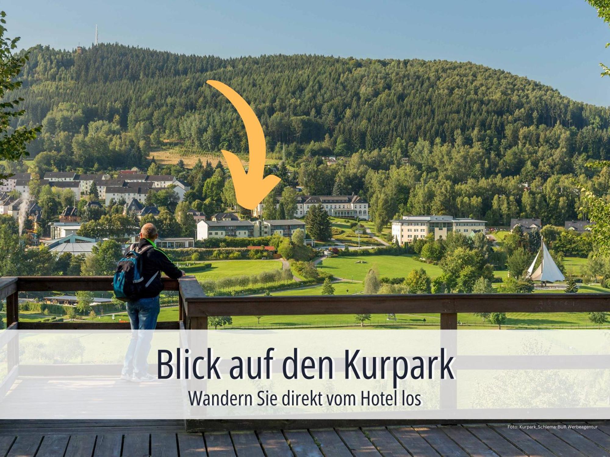 Hotel Am Kurhaus Mit Erstem Ayurveda Center Sachsens - Direkt Am Gesundheitsbad Actinon & Kurpark Bad Schlema Kültér fotó